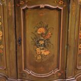 Venetian painted corner cupboard from 20th century