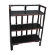 Bamboo and dark rattan shelf