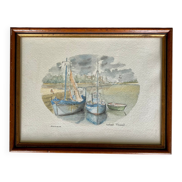 Aquarelle de Honfleur