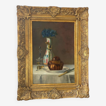 Still life from the 19th century signed