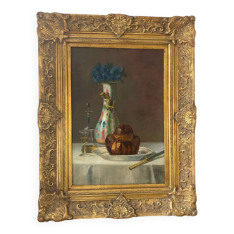 Still life from the 19th century signed