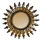 Sun mirror in wrought iron from the 1950s Italy.