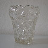 Vase vintage crystal mold czechoslovakia years 50