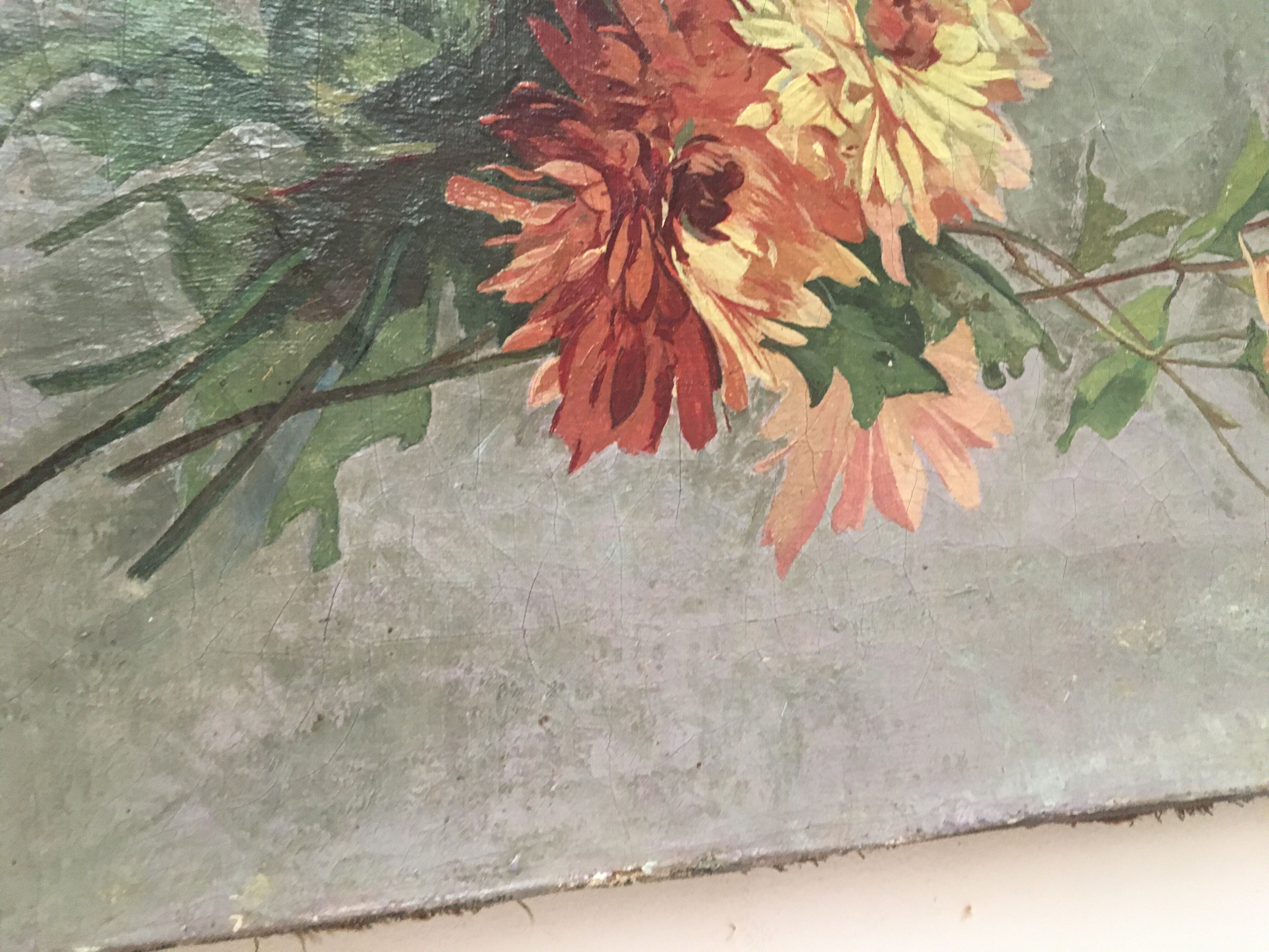 Oil on canvas signed, 1902