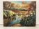 Large oil on panel "La Pirogue"