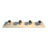 Targetti Sankey spotlights on white lacquered wooden ramp