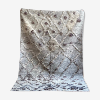 Grey berber carpet - 200 x 138 cm