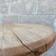 Table de bistrot en bois brut