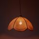 Flower suspension in natural fiber