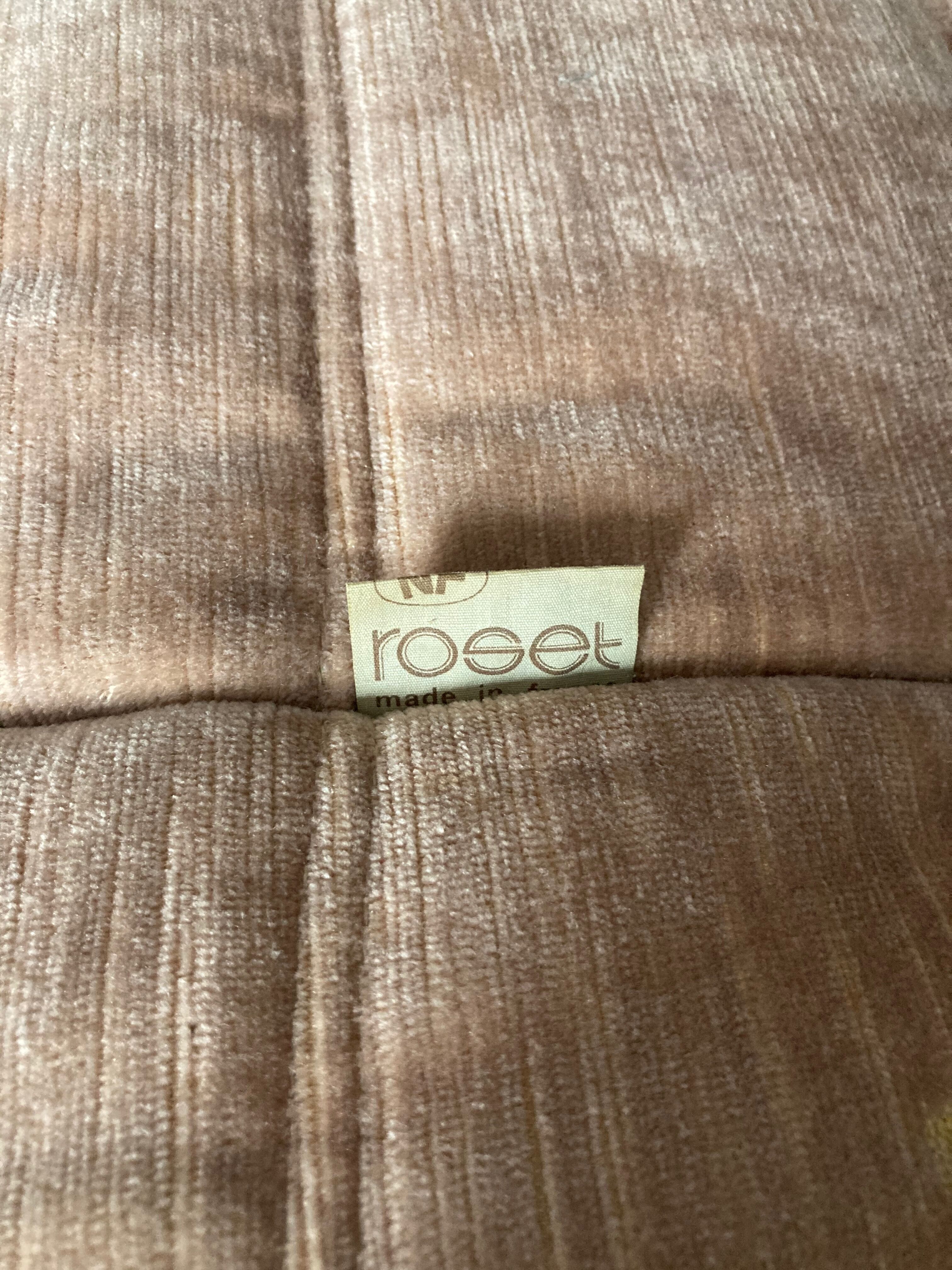 3-seater Togo velvet sofa