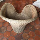 Fauteuil lotus de méditation en osier