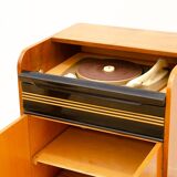 Mid century cabinet with build-in gramophone and radio, 1950´s