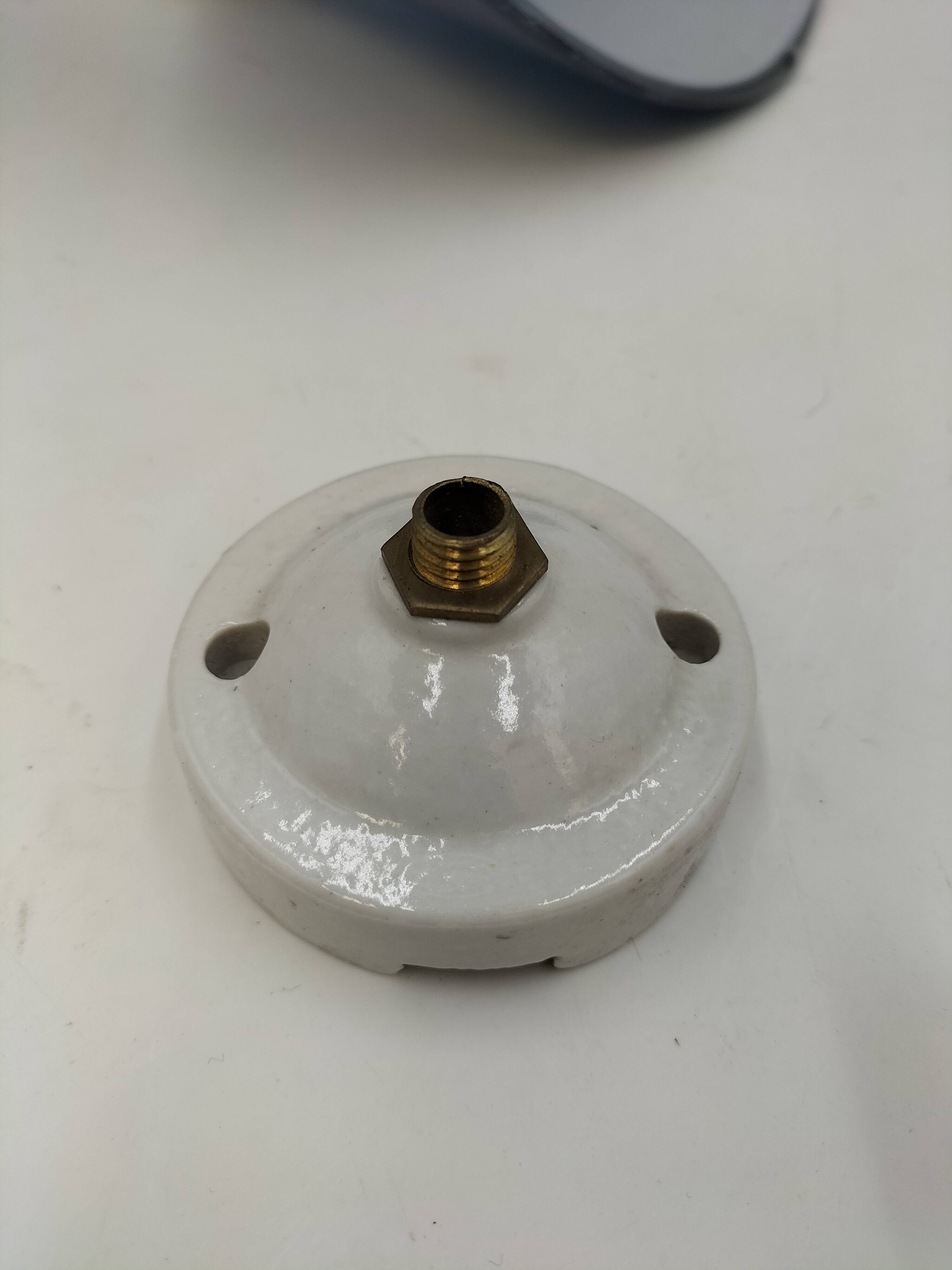 Blue opaline cone pendant light