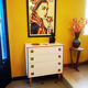 Commode vintage revisitée en rose poudre