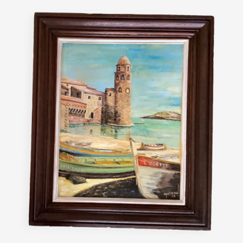 Oil painting Collioure