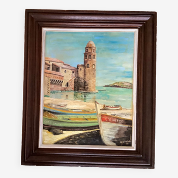 Peinture huile Collioure