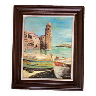 Peinture huile Collioure