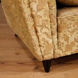 Pair of design armchairs in velvet from the 50s