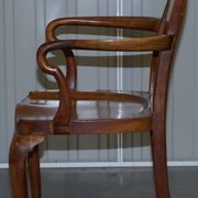 Victorian Howard & Son walnut office chair with stamp.