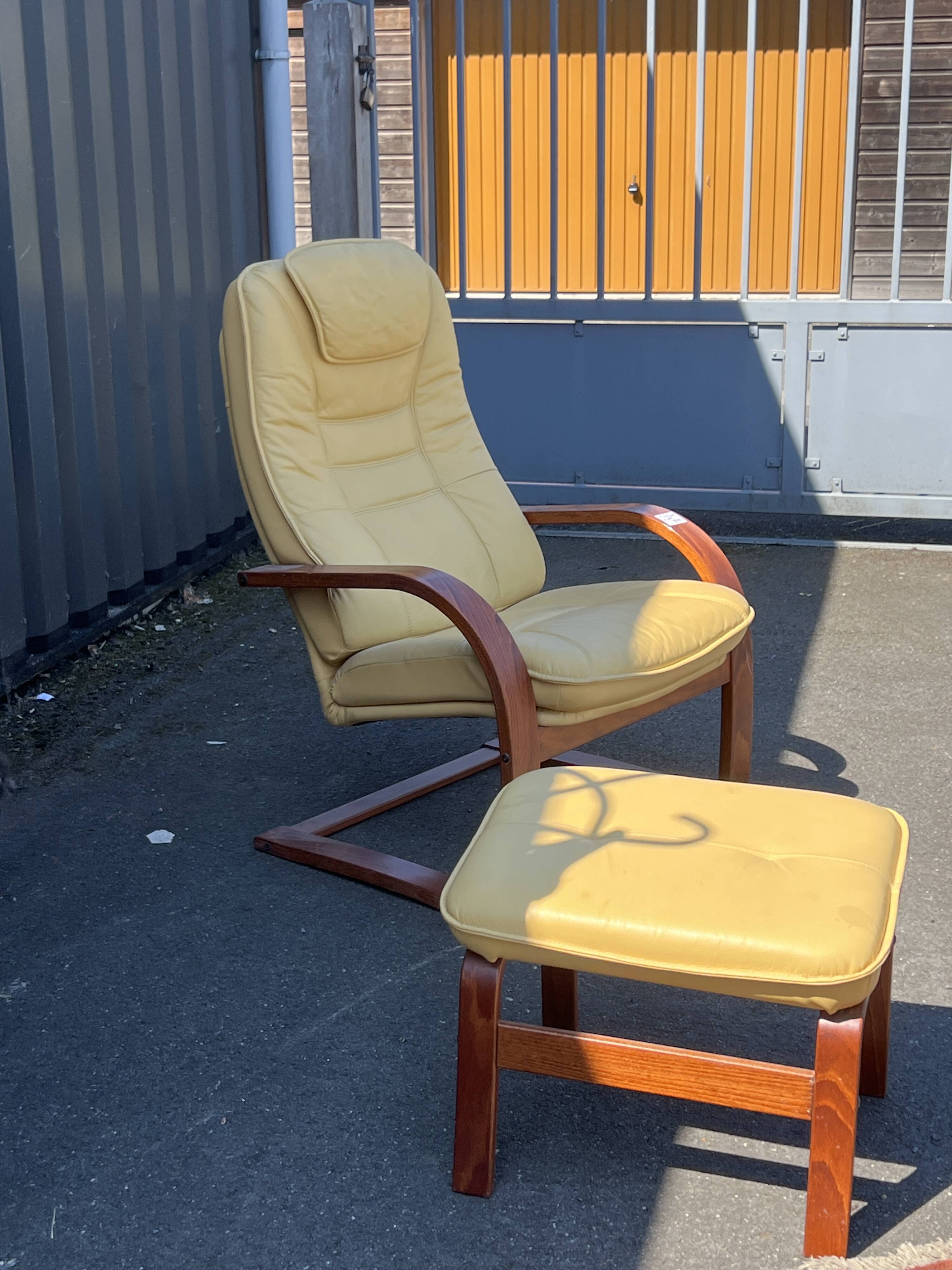 Vintage leather armchair