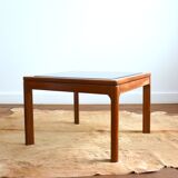 Scandinavian teak and glass coffee table 1970s