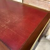 Louis XVI style flat desk in mahogany from around 1950.
