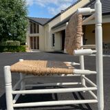 Vintage armchair 1950 wood mulched heater