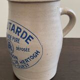 Old stoneware mustard pot