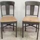 Pair of industrial workshop chairs, vintage design, 50s and 60s