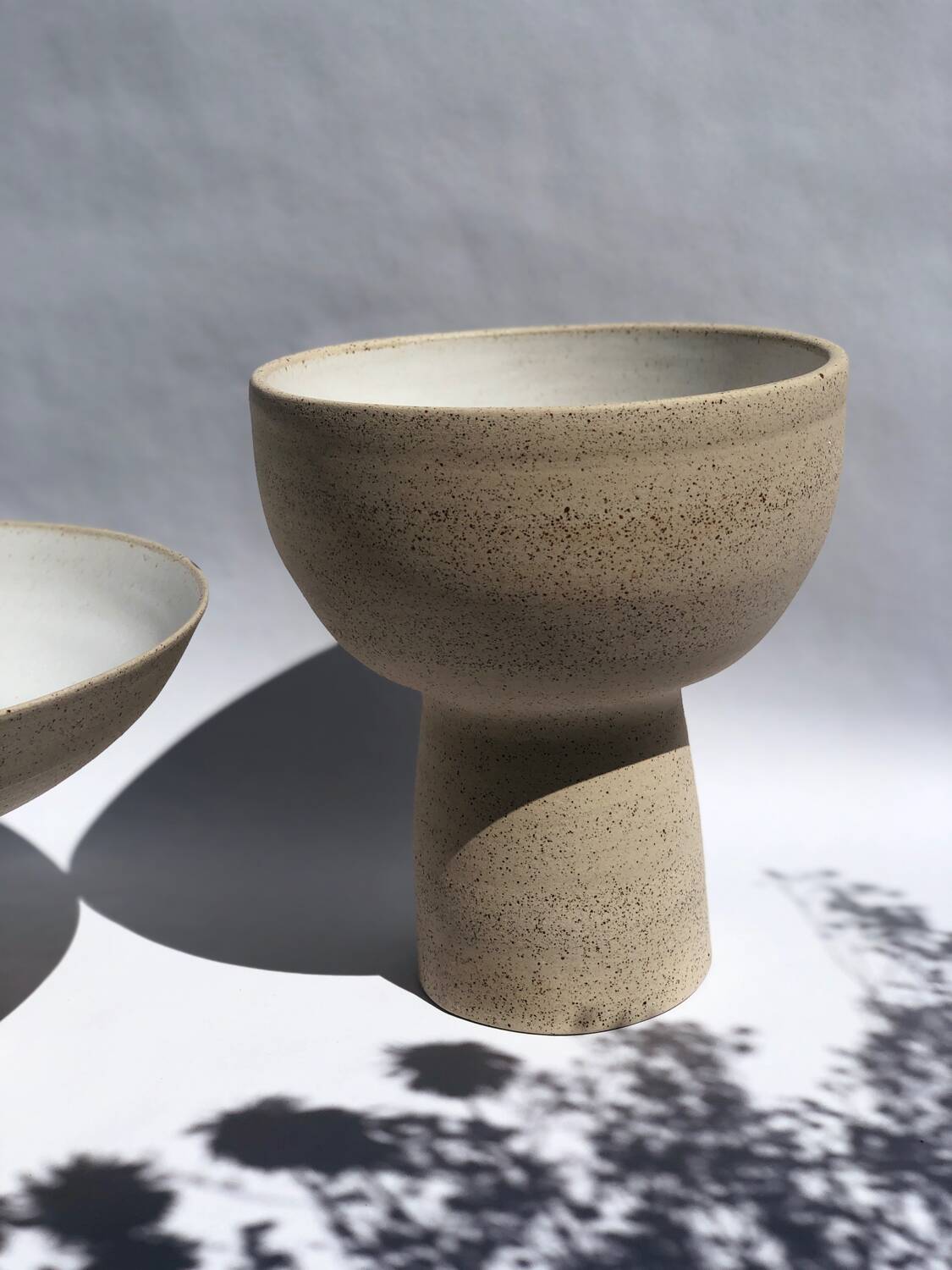 Pyrite sandstone footed bowl