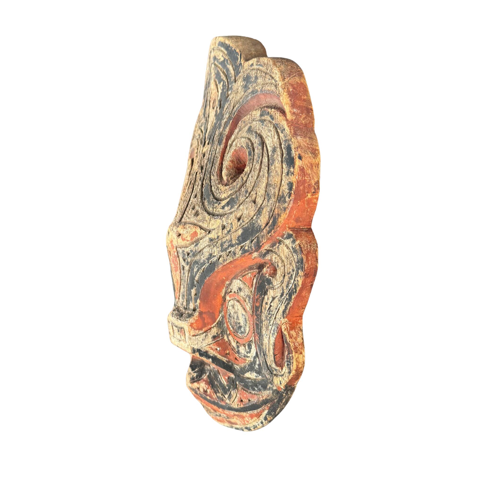 Panneau rituel sculpté – Singa Batak, Sumatra du Nord, années 50–70