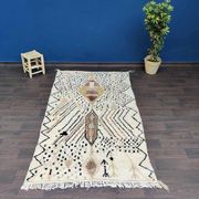 Tapis azilal berbère marron 140x265 cm
