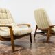 Pair of "Scoope" Lounge Chairs by R. Huber 1960's