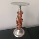 Vintage amber candlestick
