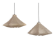 Pair of Italian Designer Cocoon Pendant lights original from the 1960s