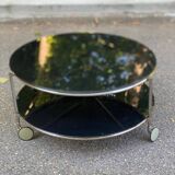 Strind Scandinavian coffee table in black glass by Ehlen Johansson for Ikea
