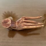 Empty wooden fig hand pocket decoration hand 1970