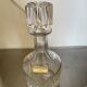 Whisky decanter and its 3 crystal glasses St Louis