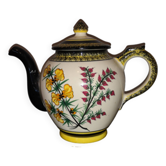 théière henriot quimper france entièrement décoré a la main Bretagne