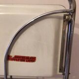 White formica vintage wheeled foldable dessert