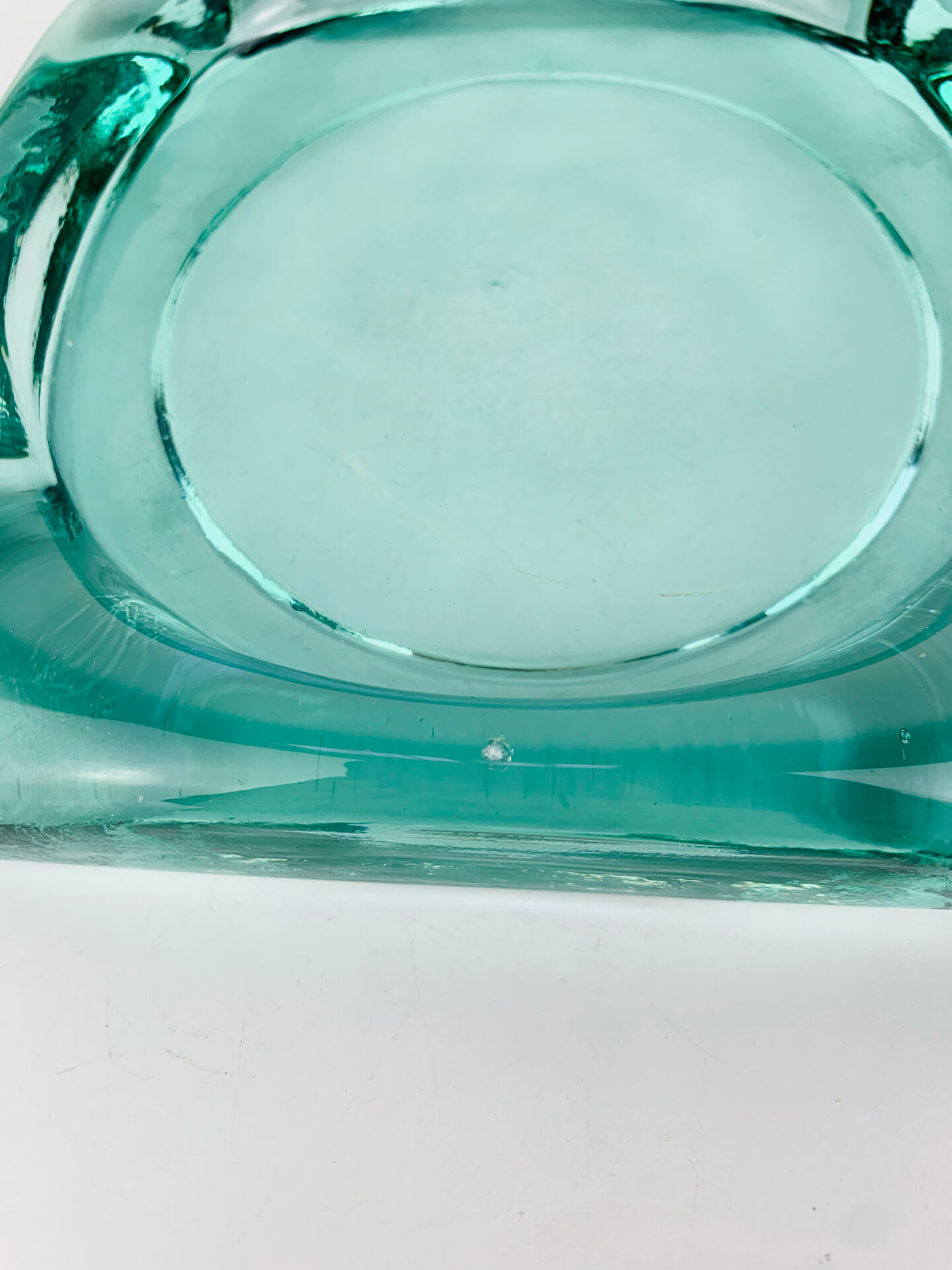 Vide poche ou cendrier Saint Gobain, pavé de verre, années 60