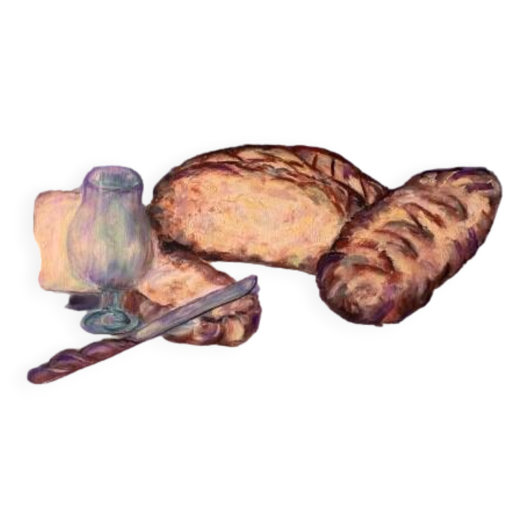 Still life painting oil on canvas