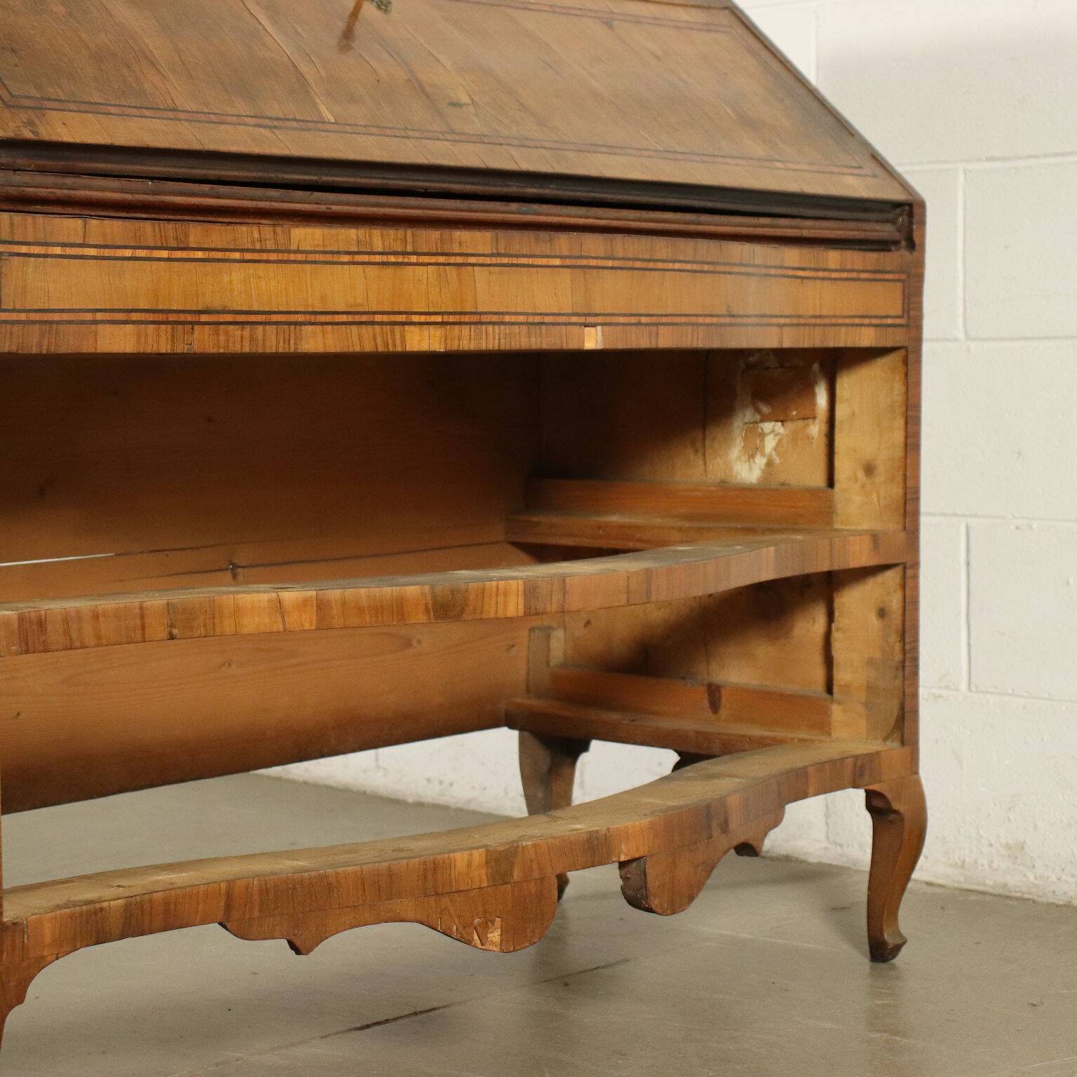 Tuscany baroque secretary with a drop-down front, Italy, 18th century