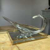 Designer fruit bowl in blown glass, 1970