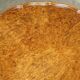 Vintage 1940s Burr Walnut swivel coffee table.