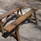 Pair of vintage bench