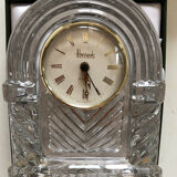 Harrods desk clock in crystal 1990s