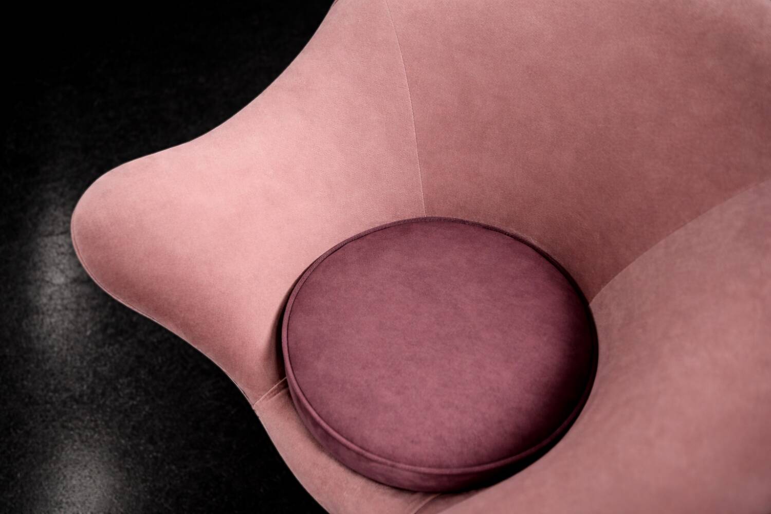 Vintage Mid-Century Space Age Velour Lounge Set from Paged, 1972, Set of 3