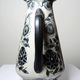 Antique Art Deco vase 1920-40 in fine stoneware, Art Nouveau and Chinoiserie style
