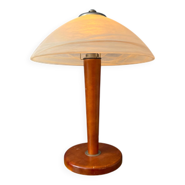 Post-modern mushroom table lamp - Art Nouveau glass table lamp